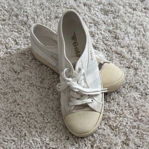 Gola Women's Off-White and Beige Sneakers